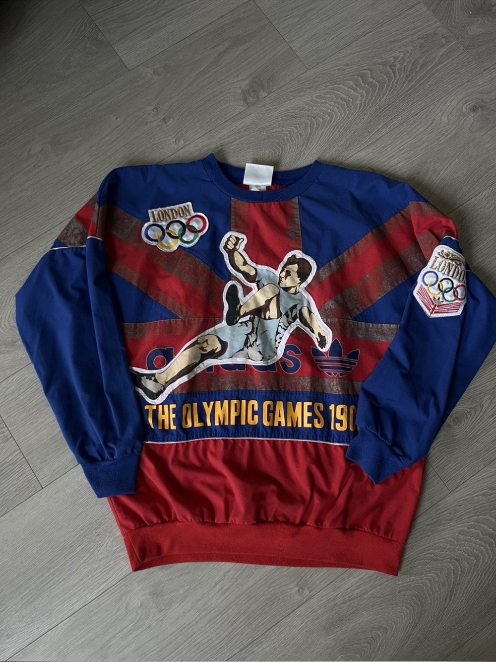 Vintage Adidas Olympic Crewneck Sweatshirt Jacket